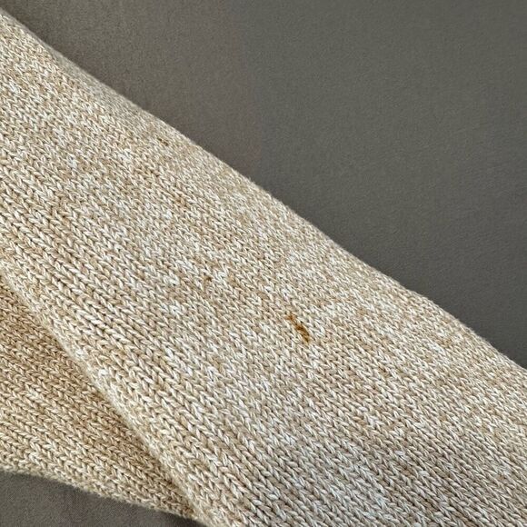 Orvis Men’s Round Neck Color Block Sweater Size Large 100% Cotton Preppy Style - Picture 7 of 12